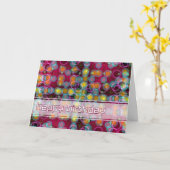 ハッピーバースデーバブルカード カード (黄色い花)