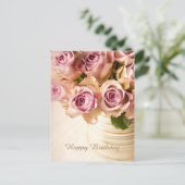 ハッピーバースデーバラはがき ポストカード (スタンド正面)