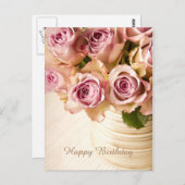 ハッピーバースデーバラはがき ポストカード (正面/裏面)