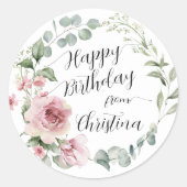 ハッピーバースデーバラシール ラウンドシール (正面)