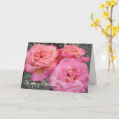 ハッピーバースデーバラデライト カード (黄色い花)