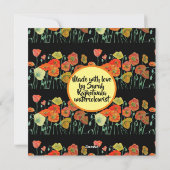 ハッピーバースデーバラフローラレディースネームカード シーズンカード (裏面)