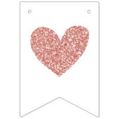 ハッピーバースデーバラ金ゴールドストライプチックパーティー バンティングフラッグ (第1の旗)