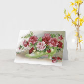 ハッピーバースデーバラ カード (黄色い花)