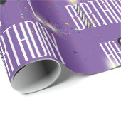 ハッピーバースデーバルーンと紙吹雪 ラッピングペーパー (ロールコーナー)