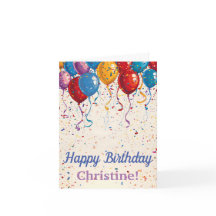 ハッピーバースデーバルーンのカスタマイズ可能デザイン