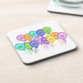 ハッピーバースデーバルーンのコースターセット コースター (左側)