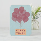 ハッピーバースデーバルーンの招待 招待状 (スタンド正面)