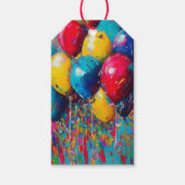 ハッピーバースデーバルーンの終点と始点 ギフトタグ (正面)