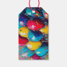 ハッピーバースデーバルーンの終点と始点 ギフトタグ