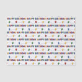 ハッピーバースデーバルーンカラフルティッシュペーパー 薄葉紙 (正面)