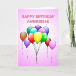 ハッピーバースデーバルーンカード カード