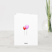 ハッピーバースデーバルーンカード カード (裏面)