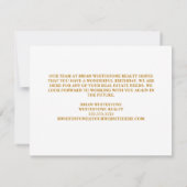 ハッピーバースデーバルーンシックカスタムな会社のロゴ カード (裏面)