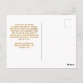 ハッピーバースデーバルーンシックカスタムホテル ポストカード (裏面)