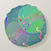 ハッピーバースデーバルーン円枕 ラウンドクッション (裏面)