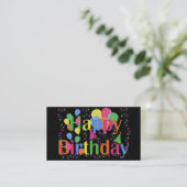 ハッピーバースデーバルーン名刺 名刺 (スタンド正面)