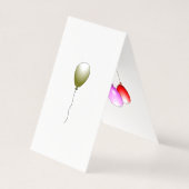 ハッピーバースデーバルーン折りカード (裏面)