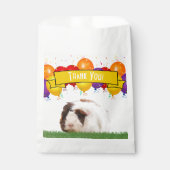 ハッピーバースデーバルーン白ギニアピグイエロー フェイバーバッグ (正面)