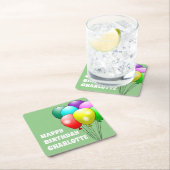 ハッピーバースデーバルーン紙コースター スクエアペーパーコースター (インサイチュ)