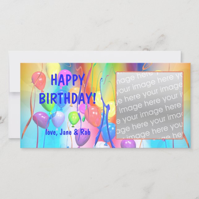 ハッピーバースデーバルーン (正面)