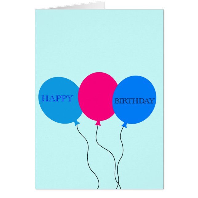 ハッピーバースデーバルーン (正面)