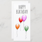 ハッピーバースデーバルーン (正面/裏面)