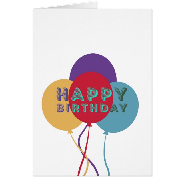 ハッピーバースデーバルーン (正面)