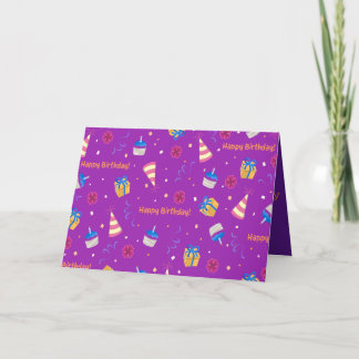 ハッピーバースデーバルーン3サンキューカード サンキューカード