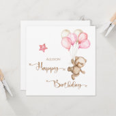 ハッピーバースデーバルーン カード (正面/裏面インサイチュ)