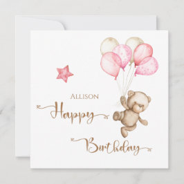 ハッピーバースデーバルーン カード
