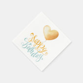 ハッピーバースデーバルーン スタンダードカクテルナプキン (角)