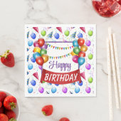 ハッピーバースデーバルーン スタンダードランチョンナプキン (インサイチュ)