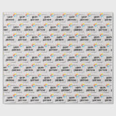 ハッピーバースデーバルーン（ドット） ラッピングペーパー (フラット)