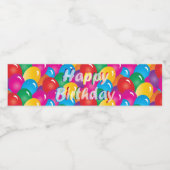 ハッピーバースデーバルーン ペットボトルラベル (シングルラベル)