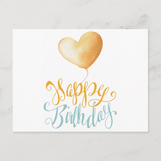 ハッピーバースデーバルーン ポストカード (正面)