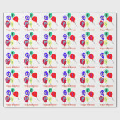 ハッピーバースデーバルーン ラッピングペーパー (フラット)