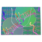 ハッピーバースデーバルーン ラージペーパーバッグ (正面)