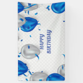 ハッピーバースデーバルーン 横断幕 (縦)