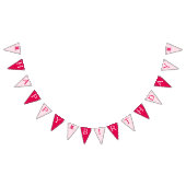 ハッピーバースデーバレエピンクバレリナツツ バンティングフラッグ (全)