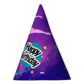 ハッピーバースデーバレリーナ銀河系 パーソナライズされた パーティーハット (右)