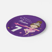 ハッピーバースデーバレリーナ ペーパープレート (アングル)