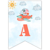 ハッピーバースデーバンティング旗象パイロットパーティー バンティングフラッグ (第3の旗)