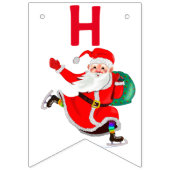 ハッピーバースデーバンティンフラッグスサンタクリスマスプレゼント バンティングフラッグ (第2の旗)