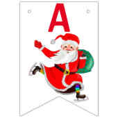 ハッピーバースデーバンティンフラッグスサンタクリスマスプレゼント バンティングフラッグ (第3の旗)