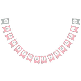 ハッピーバースデーバンティンフラッグ – ガール誕生日 バンティングフラッグ