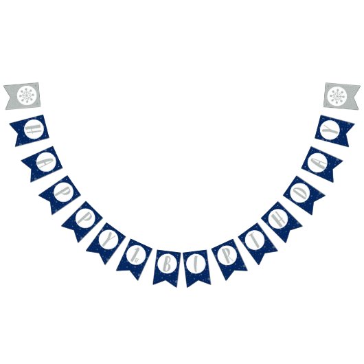 ハッピーバースデーバンティンフラッグ – 男の子1歳の誕生日 バンティングフラッグ (全)