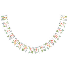 ハッピーバースデーバントのバナーの最初の誕生日。 バンティングフラッグ