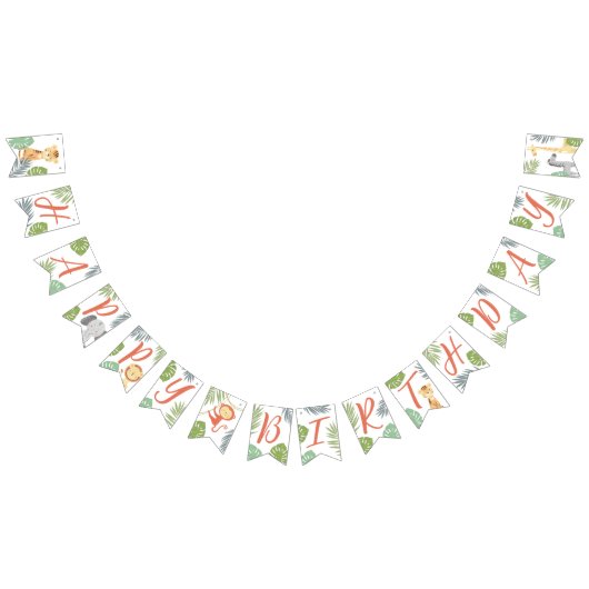 ハッピーバースデーバントのバナーの最初の誕生日。 バンティングフラッグ (全)