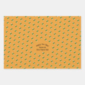 ハッピーバースデーバンブルビーセットof 3 ラッピングペーパーシート (正面)